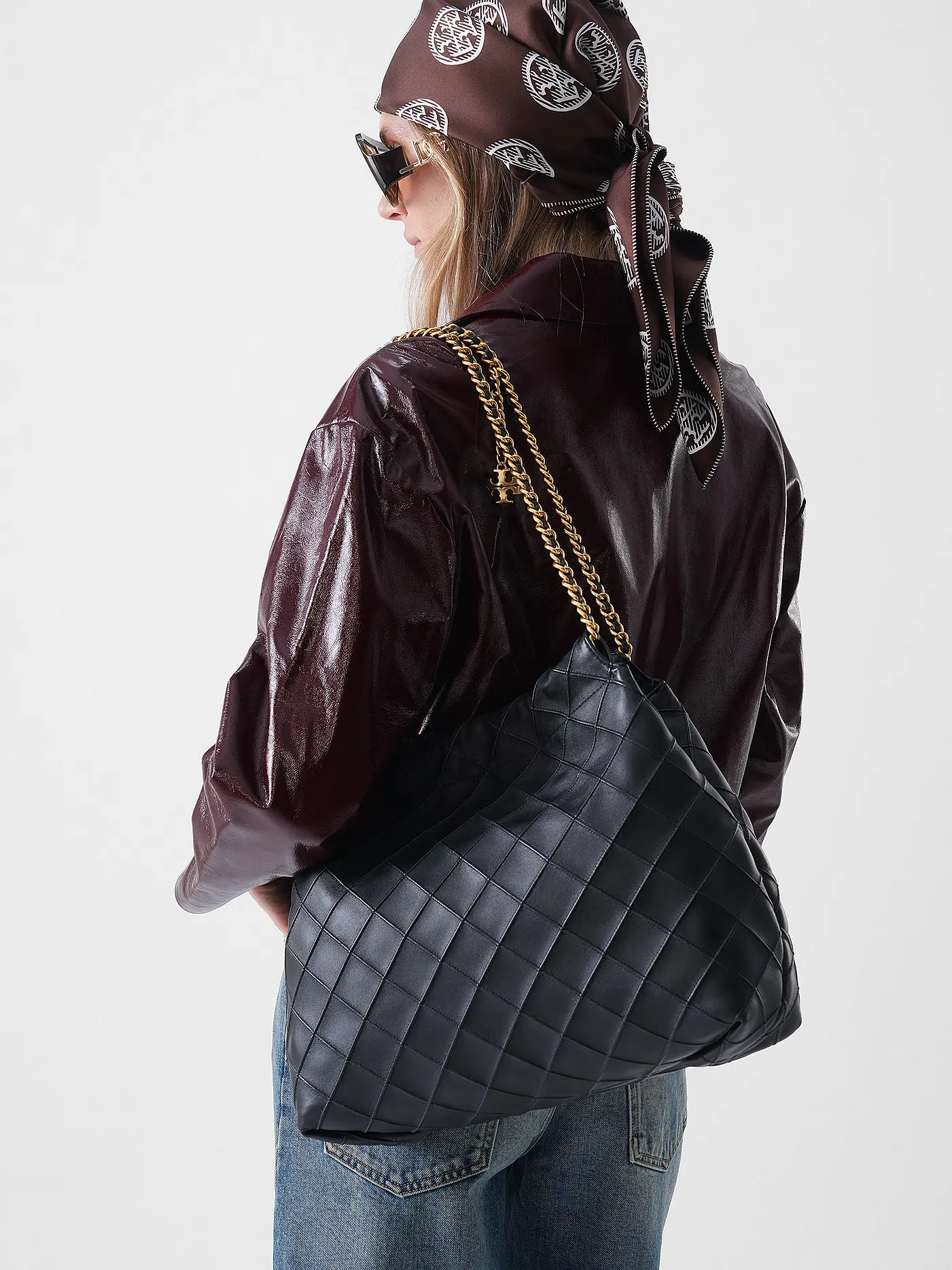 TORY BURCH | Ledertasche - Hobo Bag FLEMING | 